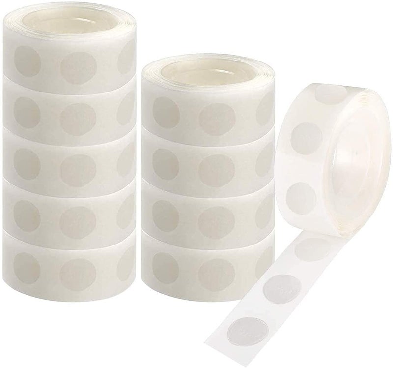 Festiko 1000 pcs Glue Point Clear Balloon Glue Removable Adhesive Dots Dots of Glue Tape for Balloons Party or Wedding Decoration - Image 1