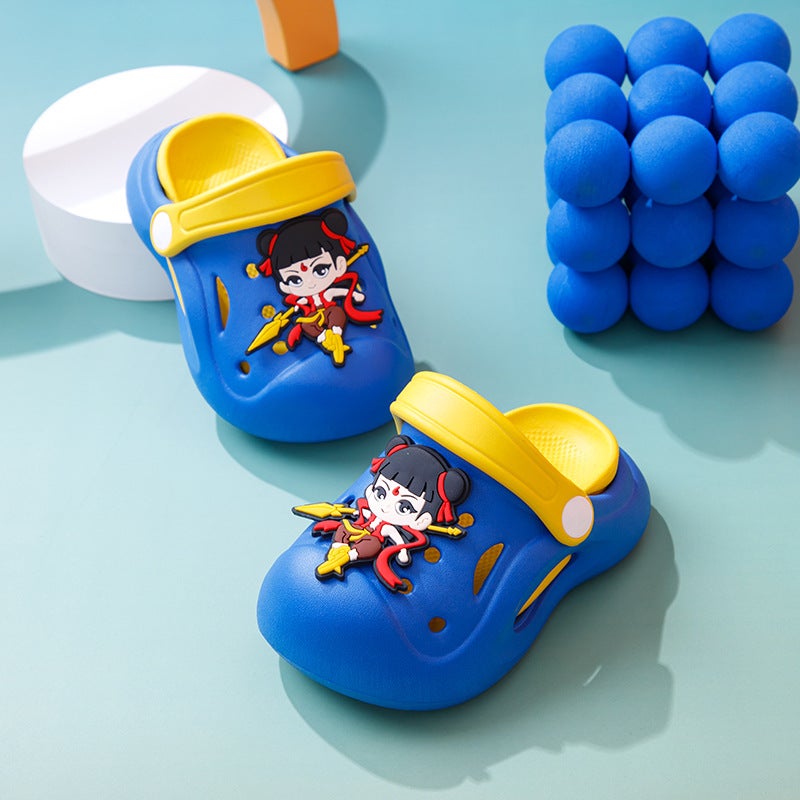 Cartoon Nezha Children'S Sandals Non-Slip Baby Slippers Boys Girls Croc Shoes Waterproof Beach Shoes - Image 3