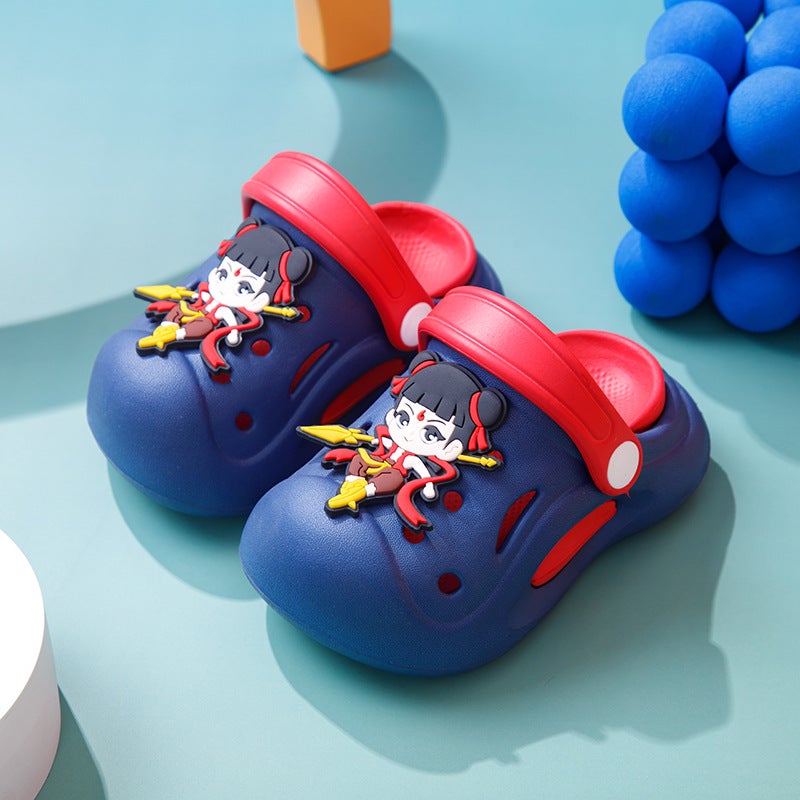 Cartoon Nezha Children'S Sandals Non-Slip Baby Slippers Boys Girls Croc Shoes Waterproof Beach Shoes - Image 4