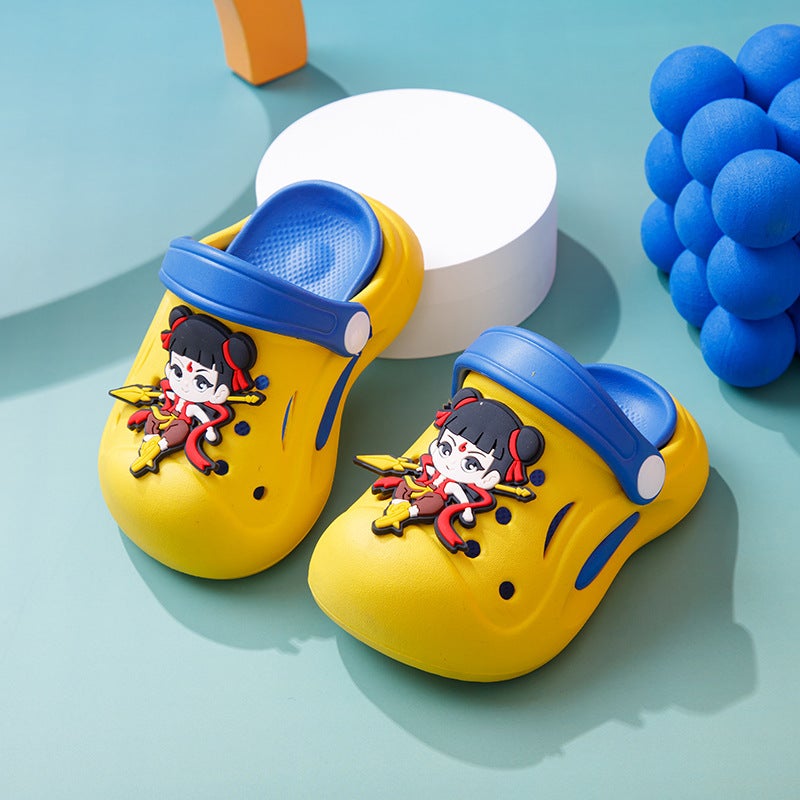 Cartoon Nezha Children'S Sandals Non-Slip Baby Slippers Boys Girls Croc Shoes Waterproof Beach Shoes - Image 2