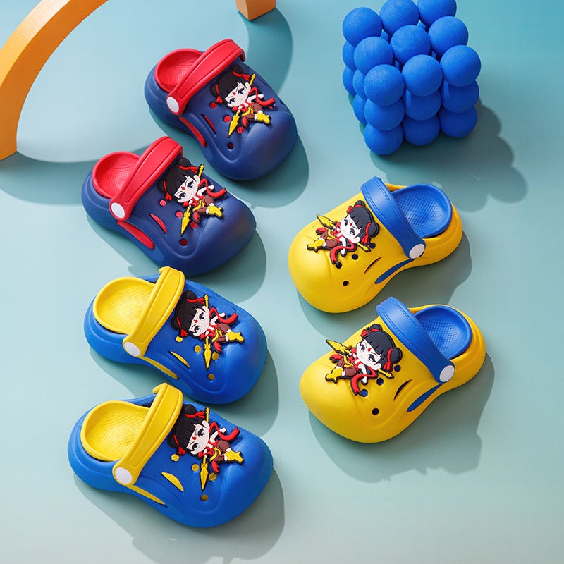 Cartoon Nezha Children'S Sandals Non-Slip Baby Slippers Boys Girls Croc Shoes Waterproof Beach Shoes - Image 5