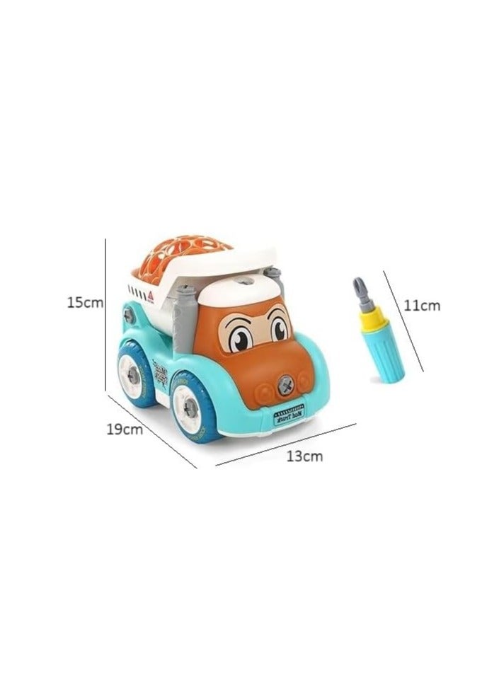 Take Apart Mud Truck Cartoon Vehicle with Screw Driver Build and Play DIY Dismantle and Repair Toy for Kids Children  - Image 2