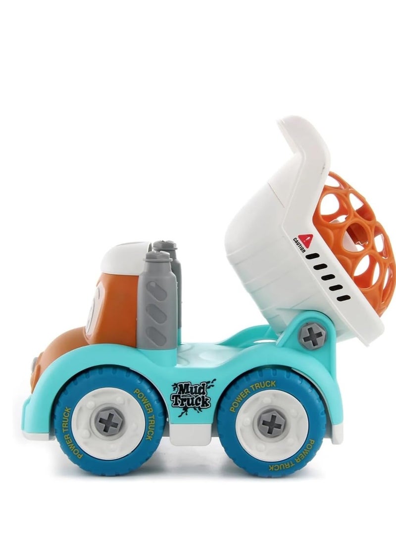 Take Apart Mud Truck Cartoon Vehicle with Screw Driver Build and Play DIY Dismantle and Repair Toy for Kids Children  - Image 4
