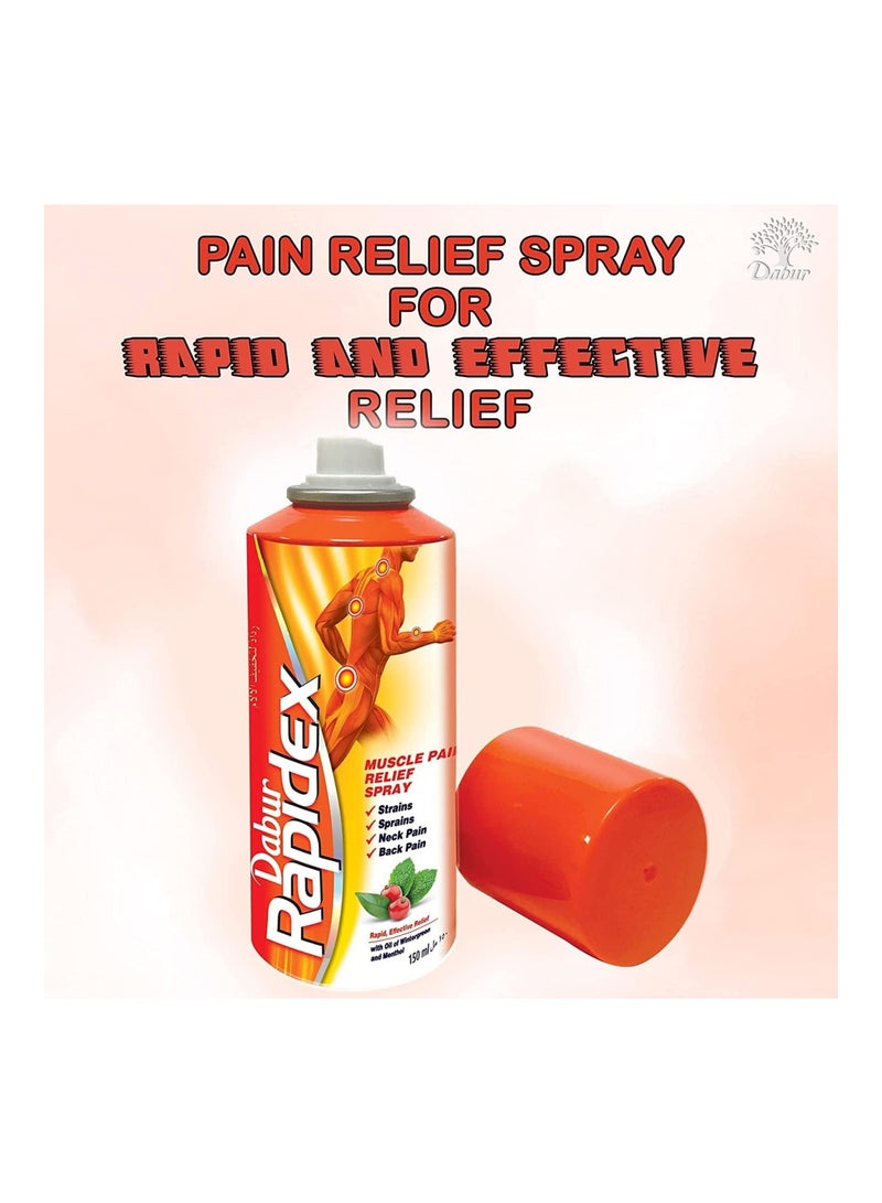 Dabur Rapidex Muscle And Joint Pain Relief Spray, 150 Ml - Image 2