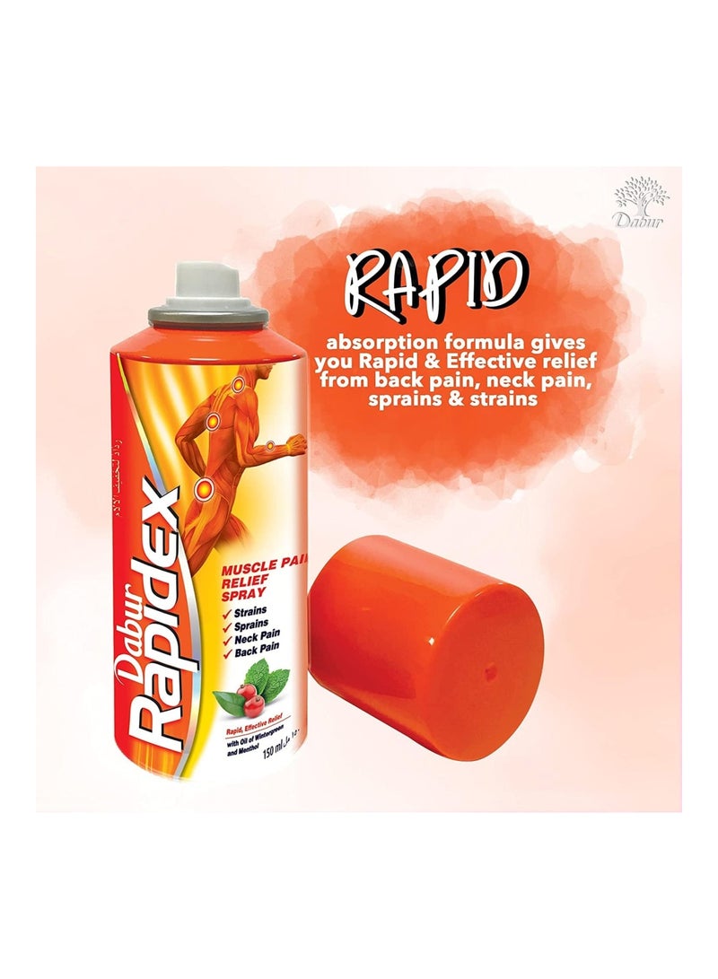 Dabur Rapidex Muscle And Joint Pain Relief Spray, 150 Ml - Image 4