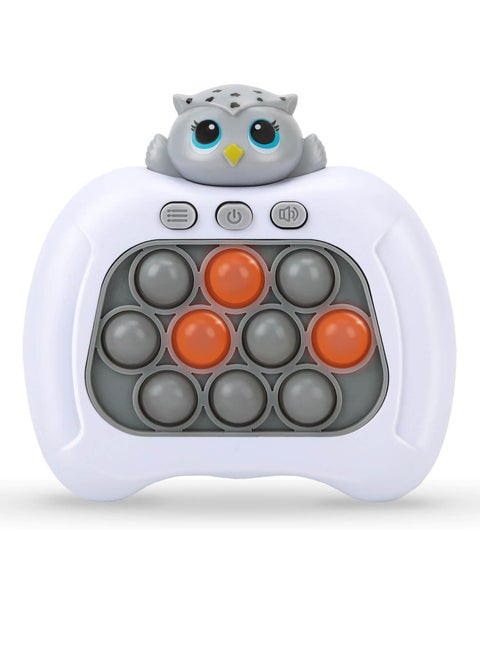 Fast Push Game, Upgraded Pop Fidget Light Up Bubble Handheld Game Toys, Electronic Quick Push Game Fidget Sensory Toys for Autistic Children, Great Birthday for Boys Girls & Teens
