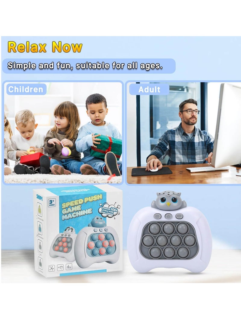 Gonice - Fast Push Game, Upgraded Pop Fidget Light Up Bubble Handheld Game Toys, Electronic Quick Push Game Fidget Sensory Toys for Autistic Children, Great Birthday for Boys Girls & Teens - Image 1