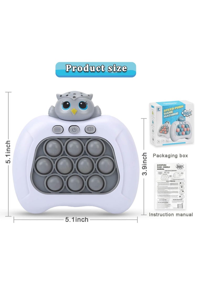 Gonice - Fast Push Game, Upgraded Pop Fidget Light Up Bubble Handheld Game Toys, Electronic Quick Push Game Fidget Sensory Toys for Autistic Children, Great Birthday for Boys Girls & Teens - Image 1