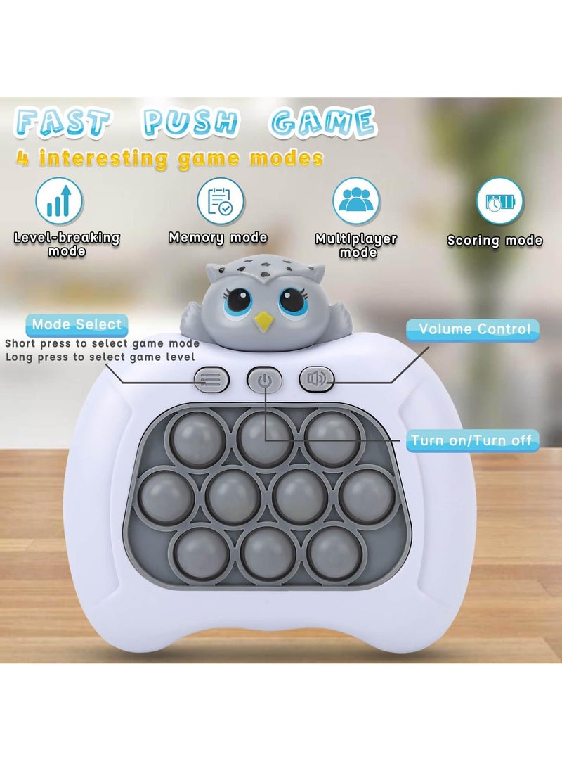 Gonice - Fast Push Game, Upgraded Pop Fidget Light Up Bubble Handheld Game Toys, Electronic Quick Push Game Fidget Sensory Toys for Autistic Children, Great Birthday for Boys Girls & Teens - Image 1