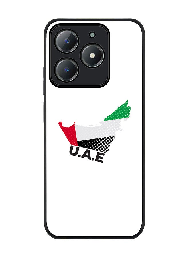 Stylizedd For Realme C63 / Realme C61 4G Case,Slim fit Camera Protection, Shockproof Thin Phone cover  - UAE Map - Image 1