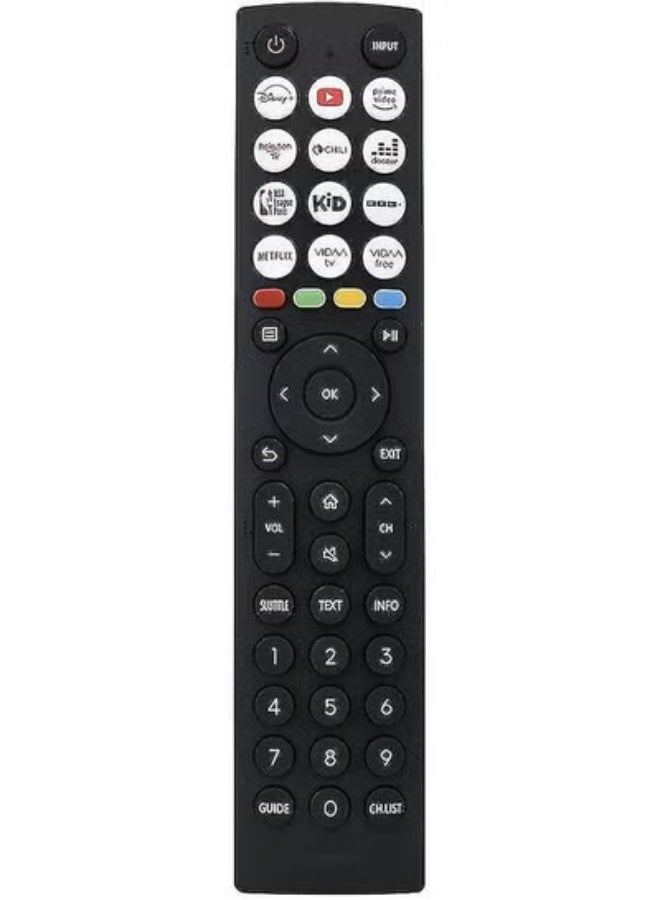 TIGER Replacement Remote Control Compatible with Hisense Vidaa Smart TV – Universal Easy-to-Use Remote with Full Function Buttons, Reliable Infrared Signal, and Durable Design for Hisense Vidaa TVs - Image 2