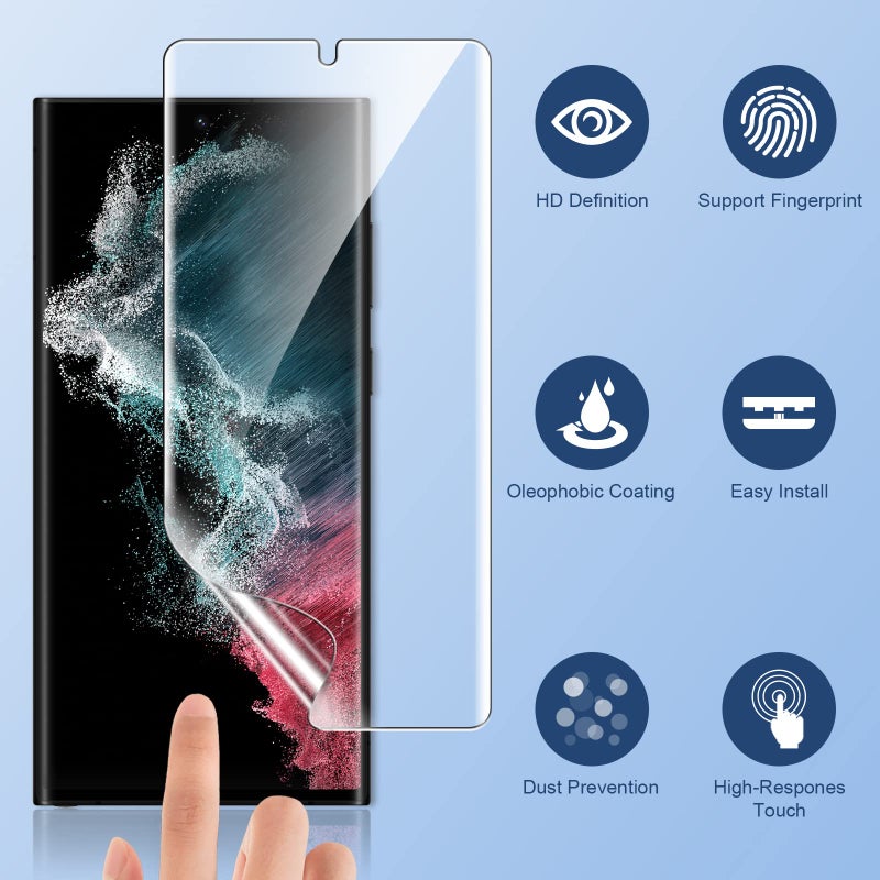 ال كي LK 3 Pack for Samsung Galaxy S22 Ultra Screen Protector - Image 3