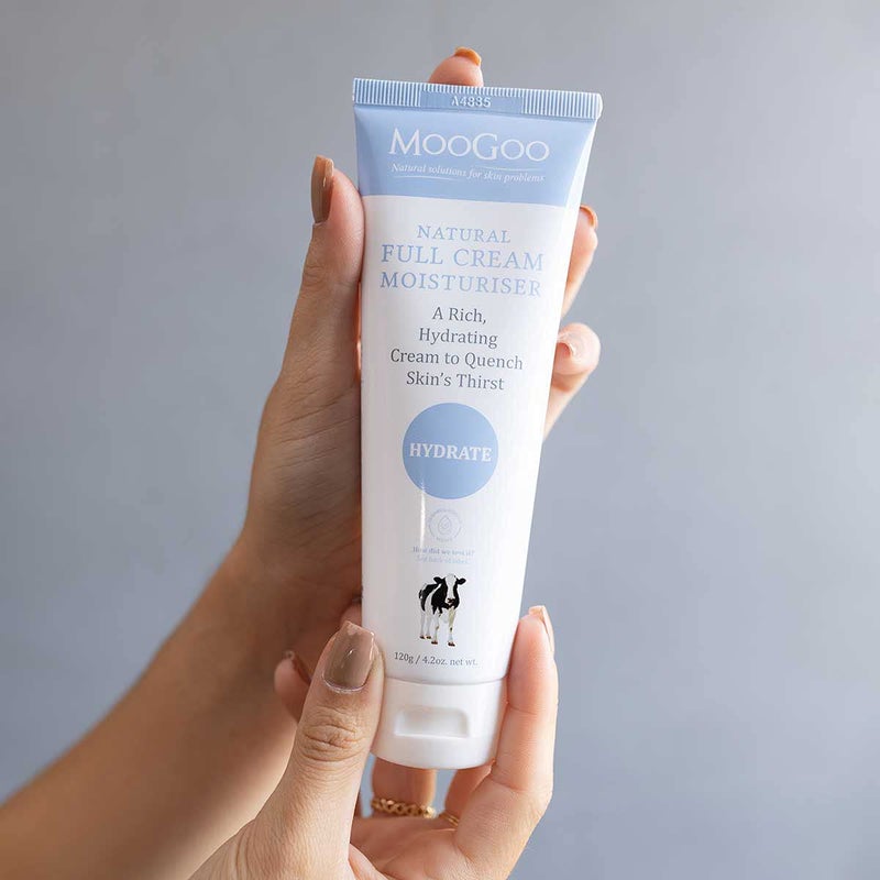 MooGoo Natural Full Cream Moisturizer - Ultra-Hydrating Repair for Dry, Itchy, Sensitive Skin - For Face and Body (4.2 Ounce) - Image 3