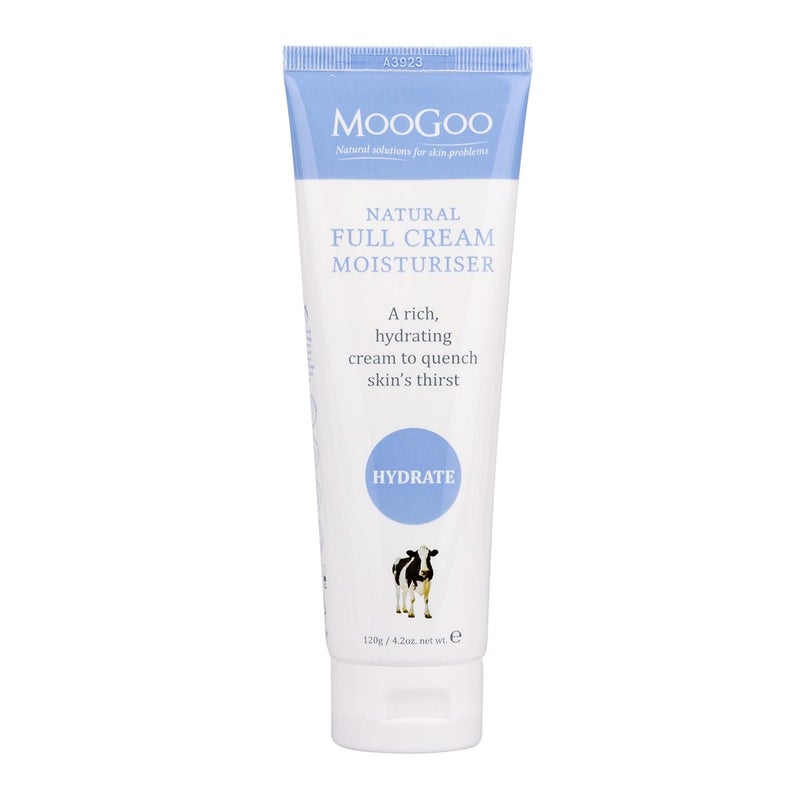 MooGoo Natural Full Cream Moisturizer - Ultra-Hydrating Repair for Dry, Itchy, Sensitive Skin - For Face and Body (4.2 Ounce) - Image 1