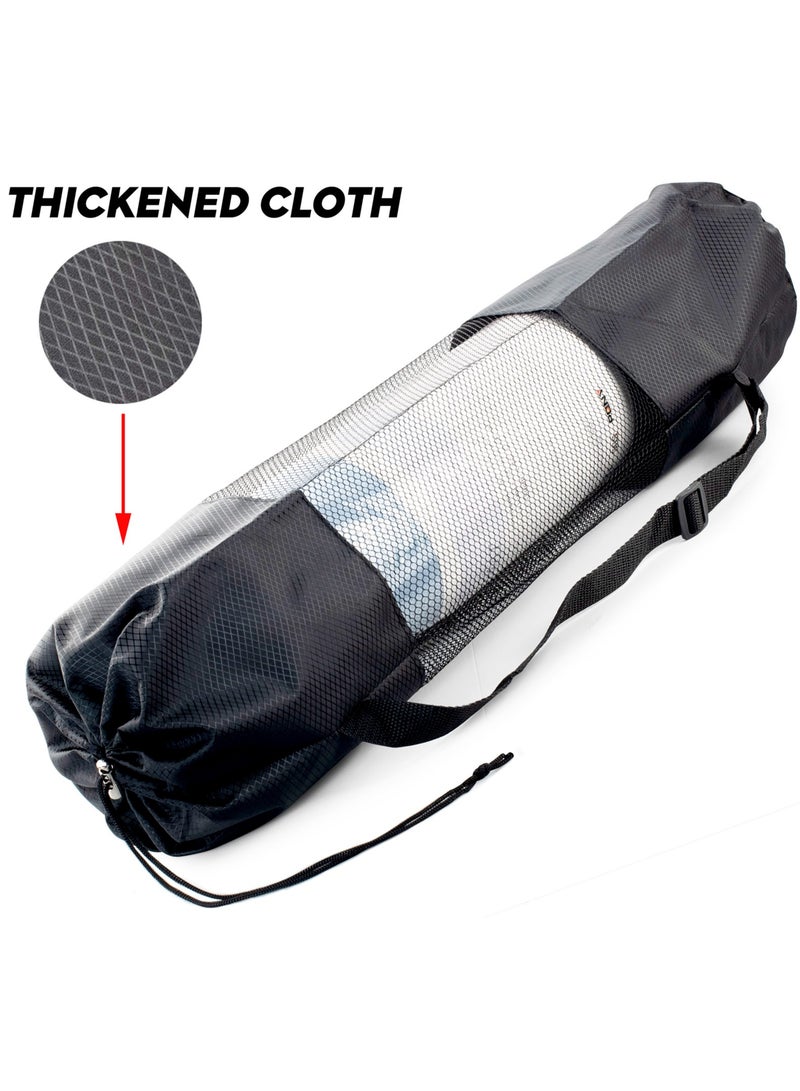 Premium 6mm TPE Yoga Mat with Carry Bag - Non-Slip Dual-Sided (183x61cm) - (Blue) - Image 3