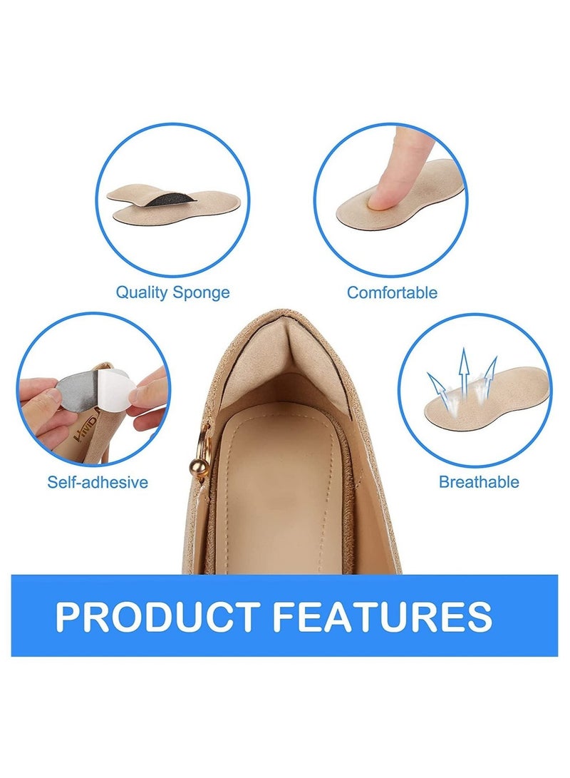 Gonice 6 Pairs Heel Cushion Pads for Men and Women, Soft Shoe Inserts Heel Cushion Inserts Self-Adhesive Foot Care Protector Grips Liners Loose Shoes - Heel Pain Relief Bunion Callus Blisters - Image 4