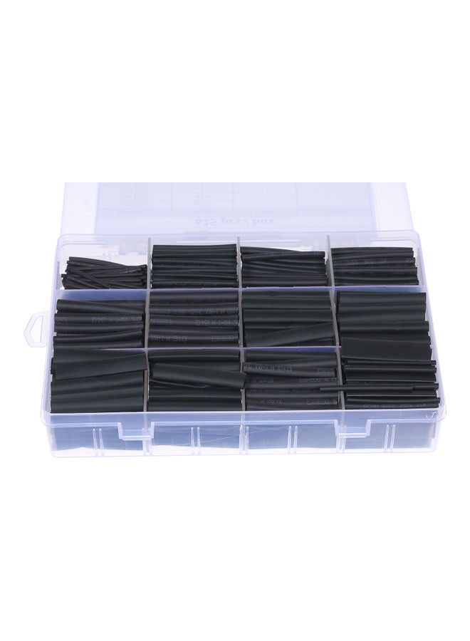 NIBEMINENT 625-Pieces Heat Shrink Tubing Kit Black 21x3.50x14cm - Image 1