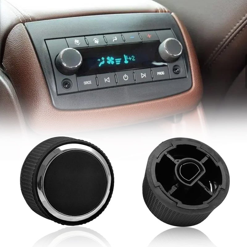 NOTISH 2 Packs Rear Radio Volume Control Knob with AC Dash Button Sticker Repair Kit (2 Packs) for GM 22912547 and Compatible with 07-14 Chevrolet Chevy GMC Buick Cadillac - Image 2