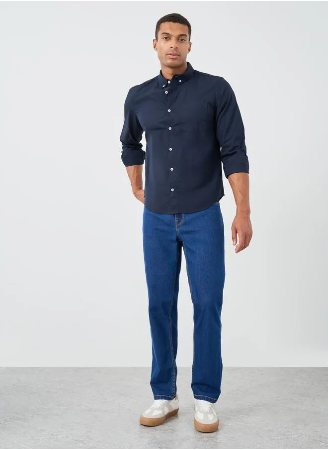 Styli Styli Button Down Regular Fit Long Sleeve Shirt