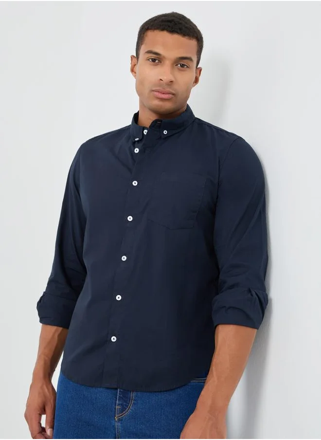 Styli Styli Button Down Regular Fit Long Sleeve Shirt
