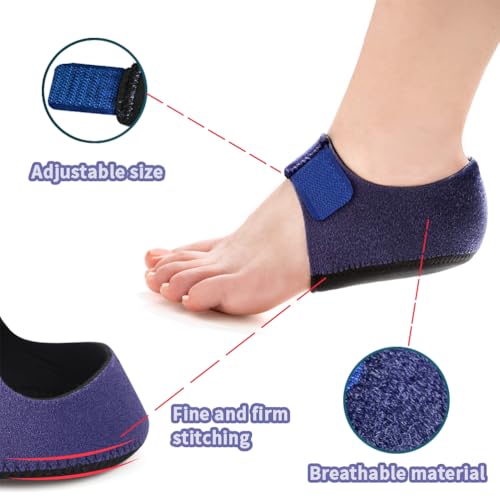 Anzailala Heel Pad For Heel Pain Heel Pain Relief Products Heel Cushion Pads Silicone Heel Pad For Men Women(S) - Image 5