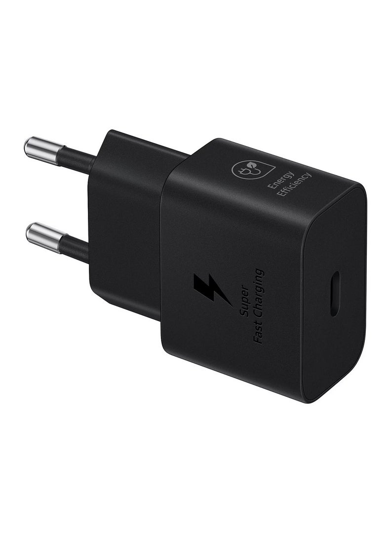 Samsung 25W USB-C Adapter Super Fast Charging Wall Adapter with 3A/1m USB-C to USB-C Cable - Black - Image 2