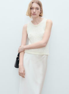 MANGO Midi Satin Skirt  - Image 3