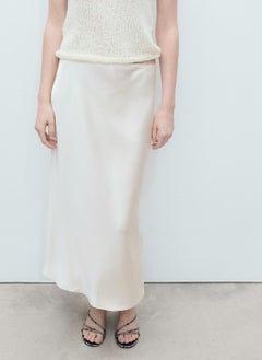 MANGO Midi Satin Skirt  - Image 1