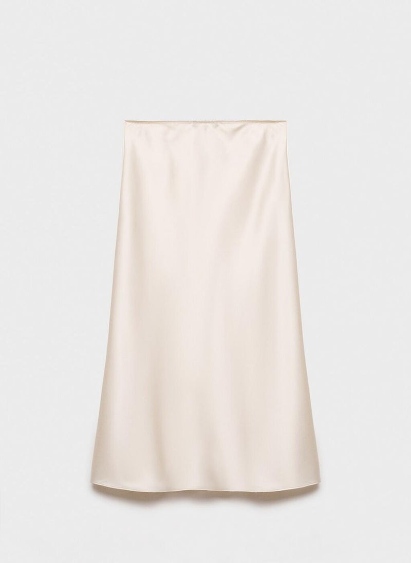 MANGO - Midi Satin Skirt - Image 1