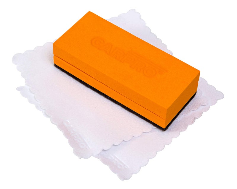 CarPro Ceramic Coating Applicator with 3 Microfiber Towels (3.5" Kit) - Image 1