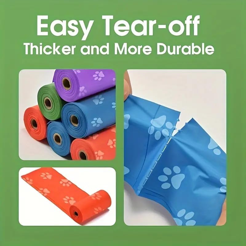 Styllent Baby Disposable Diaper Bags With Dispenser, Waste Bags 4 Refill Rolls/60 Bags, Convenient and Quick Diaper Disposal, Unscented Leak & Odors Proof Diaper Trash Bags (4 Roll) (4 Roll + Case) - Image 3