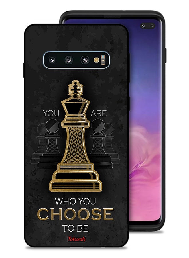 Tolwak Samsung Galaxy S10 Plus Protective Case Cover You Are Who You Choose To Be - Image 1