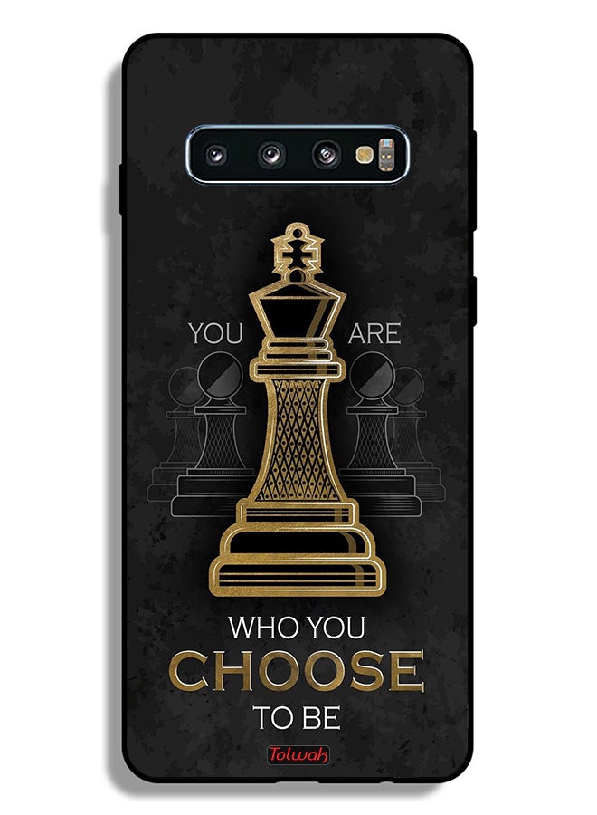 Tolwak Samsung Galaxy S10 Plus Protective Case Cover You Are Who You Choose To Be - Image 2