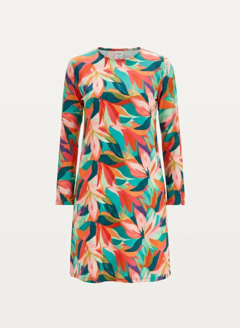 Rivamare Orange Hayafit Burkini 5-Piece Modest Swimwear Set for Women | Best Price UAE