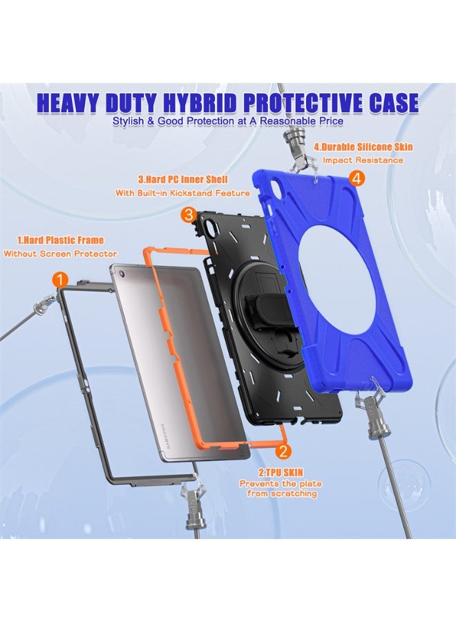 general Shockproof Case Compatible with Samsung Galaxy Tab S10 FE+ 13.1 inch Case with Screen Protector, Heavy Duty Full-Body Protective Case with Shoulder Strap Silicone Cover for Kids - Image 3