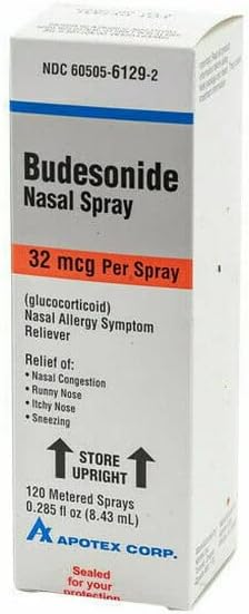 apotex بخاخ بوديزونيد الأنفي 32 ميكروغرام قد يختلف التعبئة - Image 1
