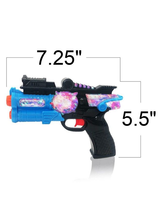 ArtCreativity Light Up Toy Guns For Kids Set Of 2 Red And Blue Space Blasters With Flashing Leds And Sound Effects Cool Futuristic Toy Guns For Boys And Girls Batteries Included - Image 3