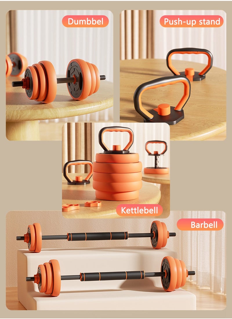 Viden 20KG Kettlebell Dumbbell Barbell Set 4 Modes Body Shaping Exercise Enhance Physical Fitness Increase Muscle Strength Men And Women Free Combination Of Weights  - Image 2