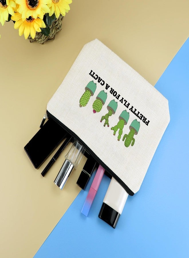 هدايا نباتات الصبار للنساء، حقيبة مكياج، هدية لمحبي النباتات، حقيبة مستحضرات تجميل، صبار، هدايا لمحبي الصبار، هدايا مستوحاة من الصبار، هدايا ملهمة لها، هدية عيد ميلاد أو عيد ميلاد لصديقة أو أخت - Image 4