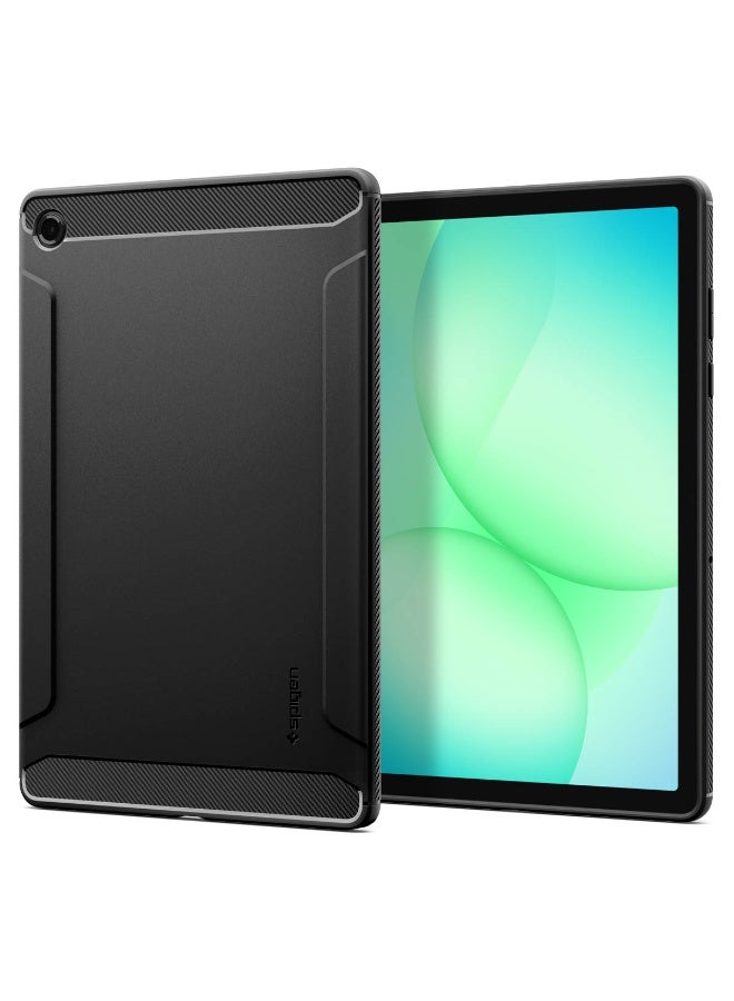 Spigen درع متين لغطاء جهاز سامسونج جالاكسي تاب A11 بلس (11 بوصة) مع تفاصيل من ألياف الكربون - أسود غير لامع - Image 1