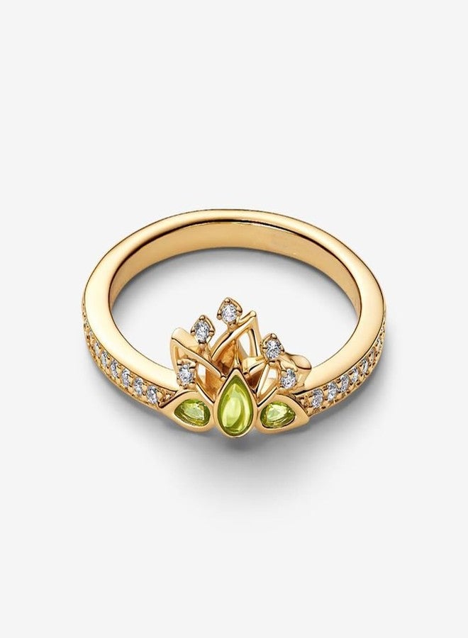 ZURWTCH Ring Fit Women Fashion Gifts 925 Sterling Silver DIY Jewelry (Princess Tiana Tiara Ring number 6) - Image 3