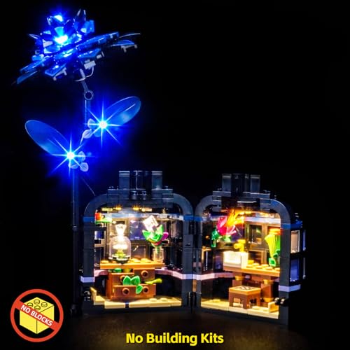 BrickBling LED Lighting Kit Compatible with Lego Wednesday Black Dahlia Flower Creative Light Compatible with Lego 76784 Gift Idea for BirthdaysExcluding Bricks - Image 5
