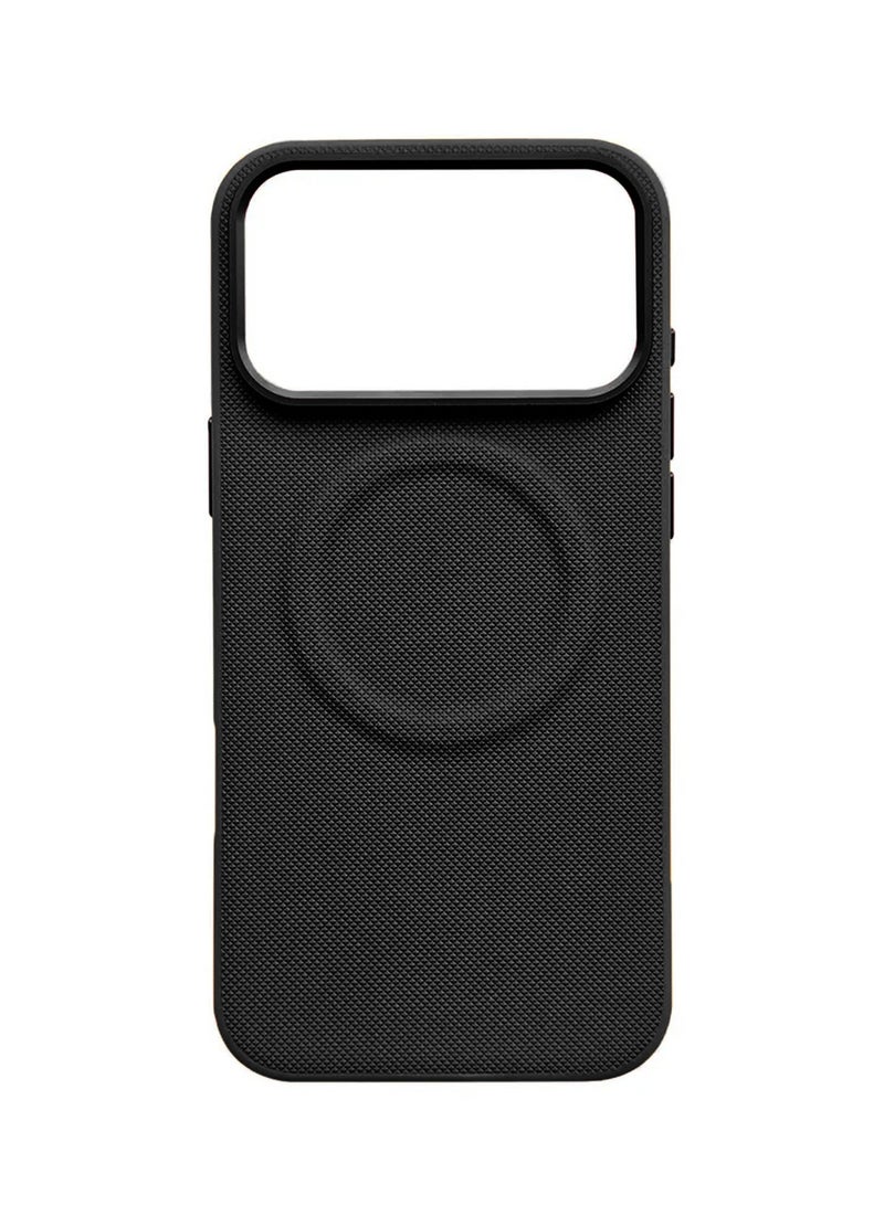 Wtech Apple iPhone 17 Pro 5G 2025 Luxury High Quality Magnetic Silicone Sides Case Cover (MCRPSN) - Black - Image 2