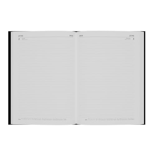 Collins - Essential - 2026 12 Month Calendar Year Planner, Day-To-Page Diary, A4 Hard Cover - Black (ESSA41.99-26) - Image 2
