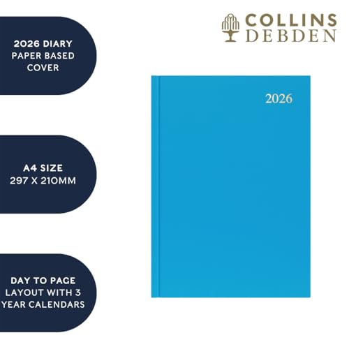 Collins - Essential - 2026 12 Month Calendar Year Planner, Day-To-Page Diary, A4 Hard Cover - Black (ESSA41.99-26) - Image 4