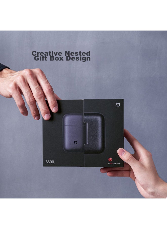 Mijia Electric Shaver S600 [Portable For Travel], Xiaomi Razor, Metal Body, Brushless Motor, Floating Ceramic Blade, Genuine Leather Protective Case - Image 4