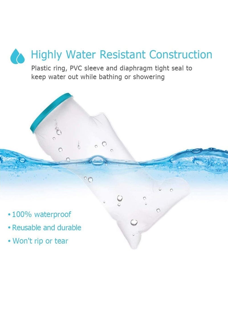 SYOSI Cast Covers for Shower Leg Adult Foot, Waterproof Cast Cover Protector Keep Wound Bandage Dry, Watertight Cast Bag for Broken Leg Knee Ankle Orthopedic Boot 24 Inches - Image 2
