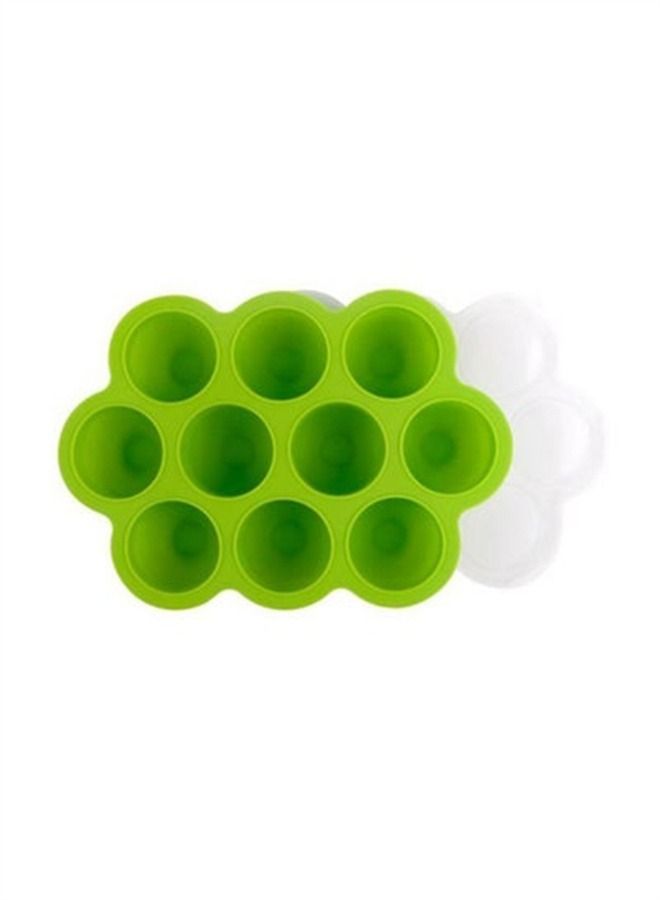 جينتيك صينية فريزر سيليكون 10 ثقوب مع غطاء أخضر - Image 1