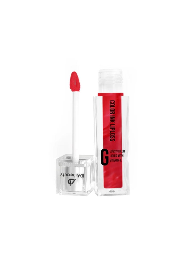 IDA Beauty HueKiss Colour Ink Lip Gloss | Long-Lasting, Hydrating, smudge-Proof | Vegan, Halal, Cruelty-Free, (red) (G15) - Image 3
