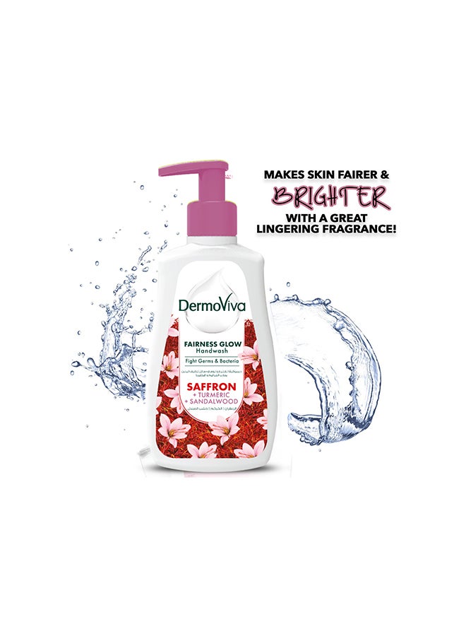 DermoViva Fairness Glow Handwash With Saffron Turmeric And Sandalwood Extracts 3 x 200ml - Image 3